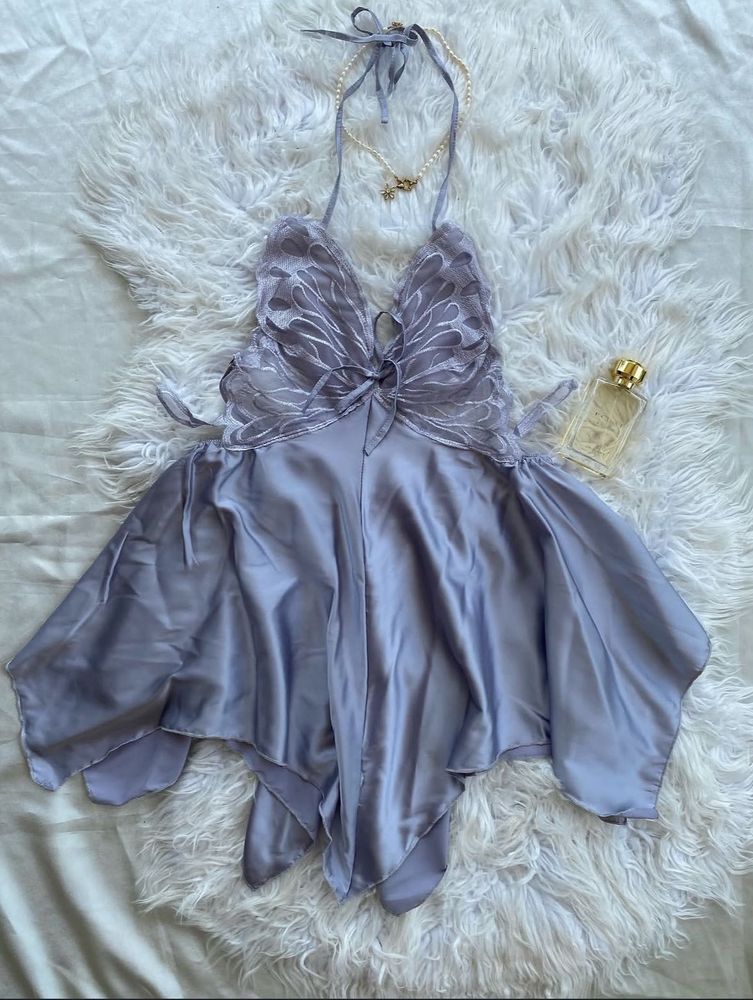 Lace Butterfly Sleep Romper