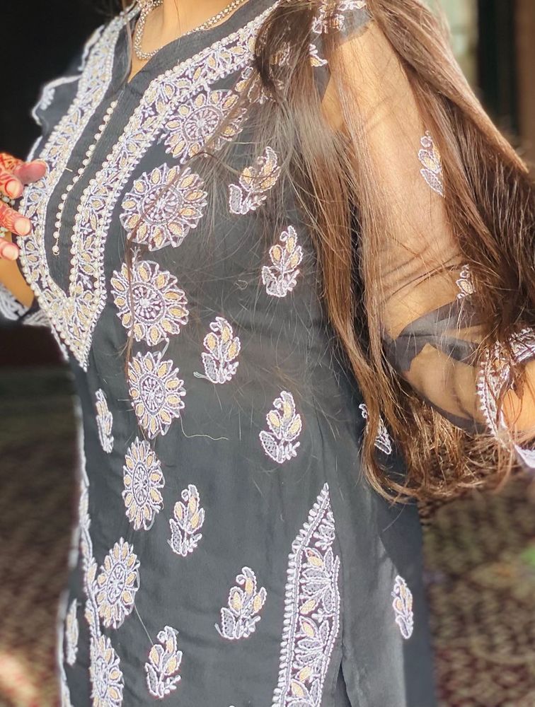 Lucknowi Sharara With Shirt