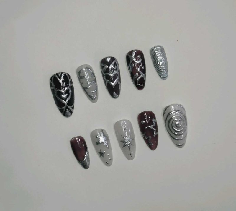 Free Shipping brand new handmade Press-On Nail Set