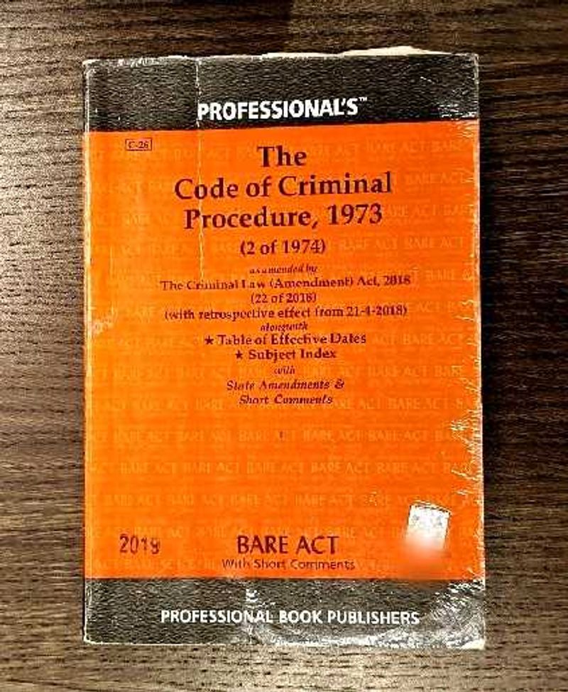 Code of criminal procedure 1973 Bare Act