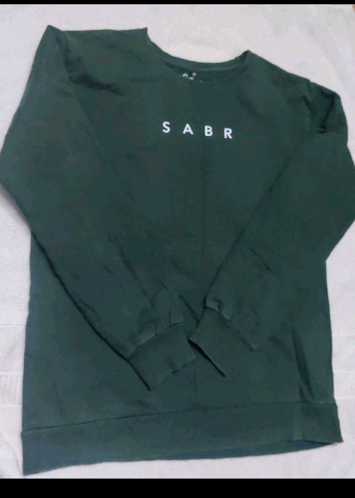 Green "SABR" Graphic Sweatshirt