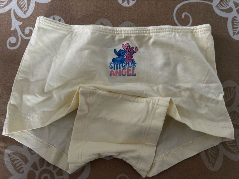 Cute Stitch &amp; Angel Cotton Briefs pack of 3