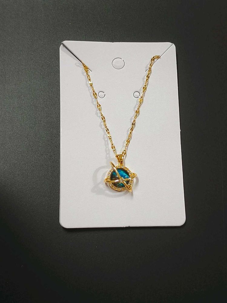 Anti Tarnish Orbit Necklace