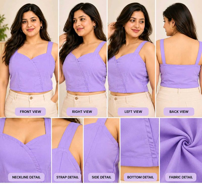 🔥 MEGA SALE 🔥 Lavender Crop Top 36"-38"