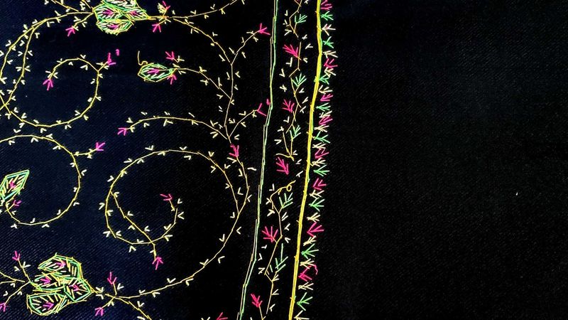 Elegant Embroidered Scarf