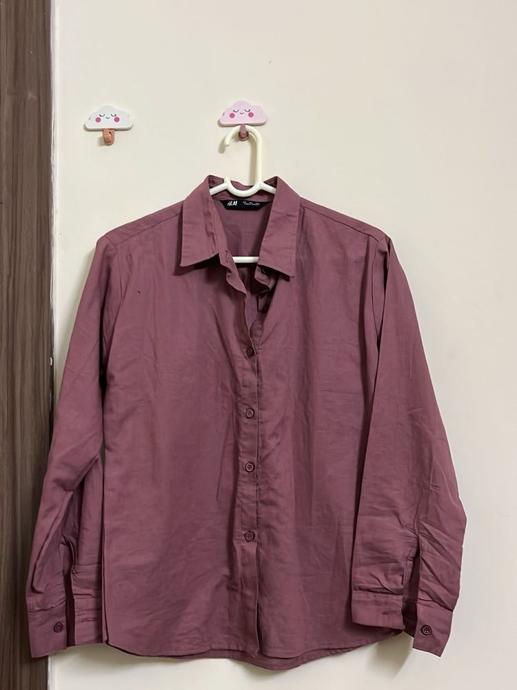 Mauve &amp; Green Classic Button-Up Shirt