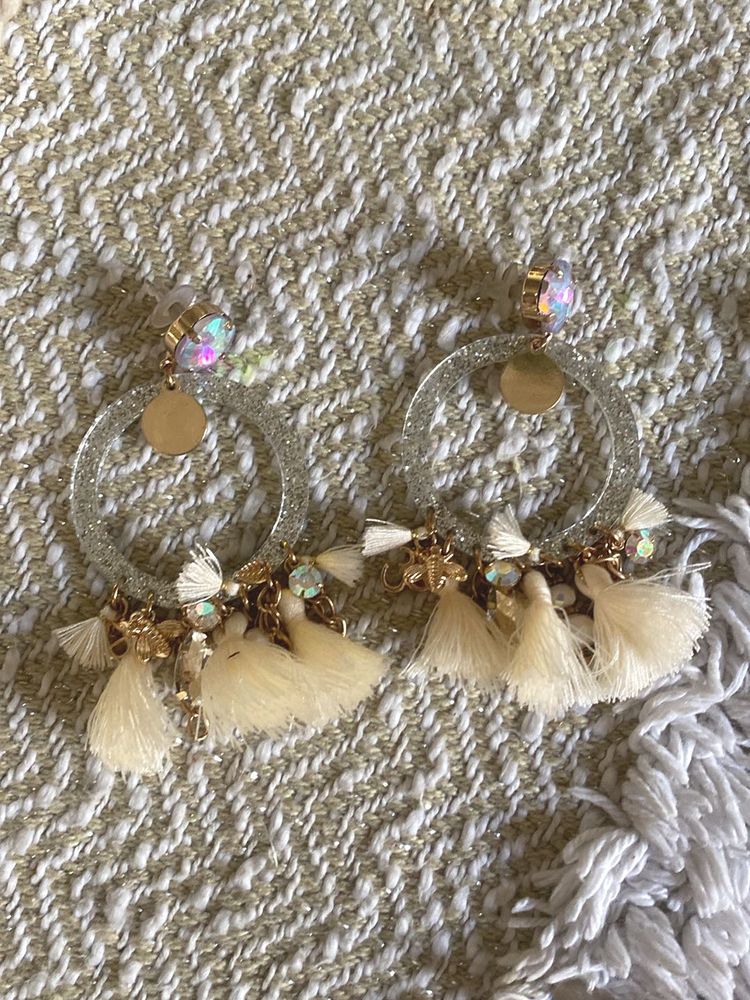 Boho Tassel Hoop Earrings