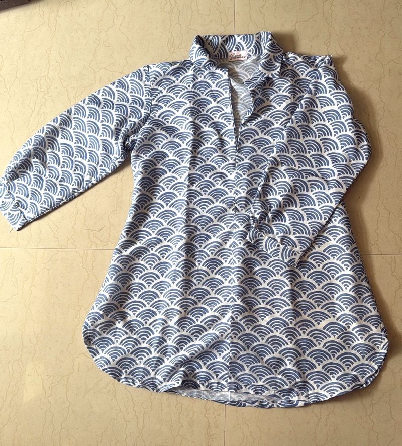 Patterned Tunic Top