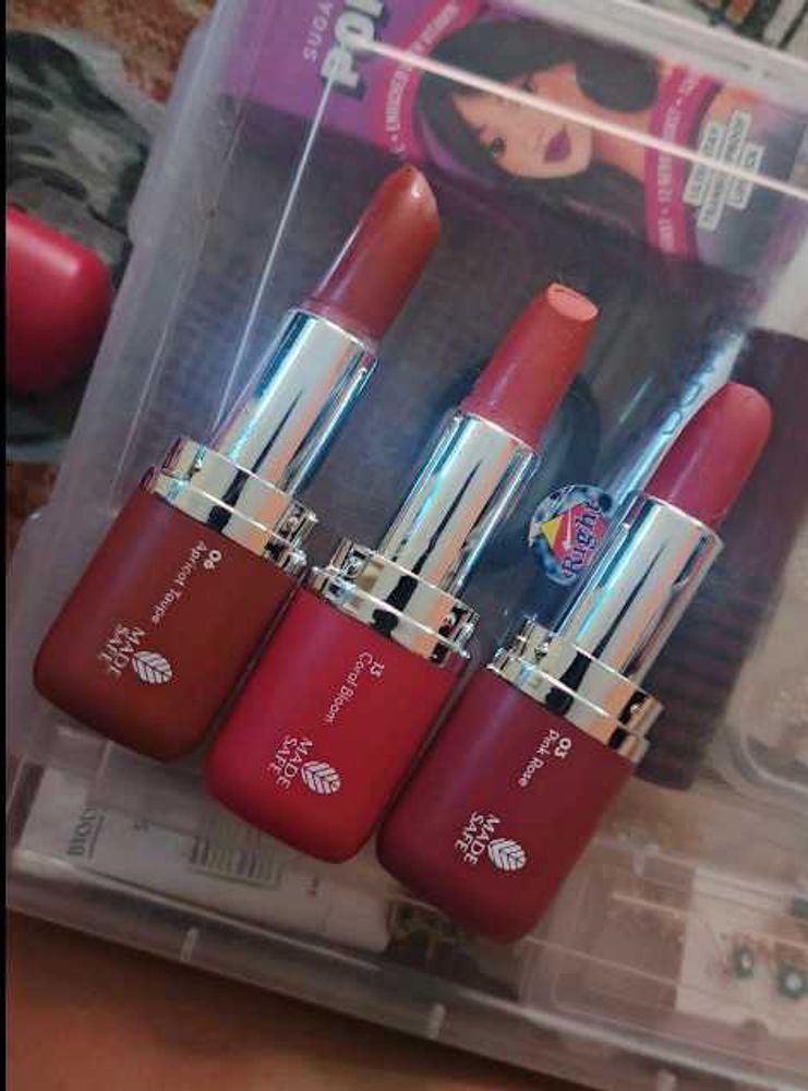 Mamaearth matte Lipsticks - Set of 3