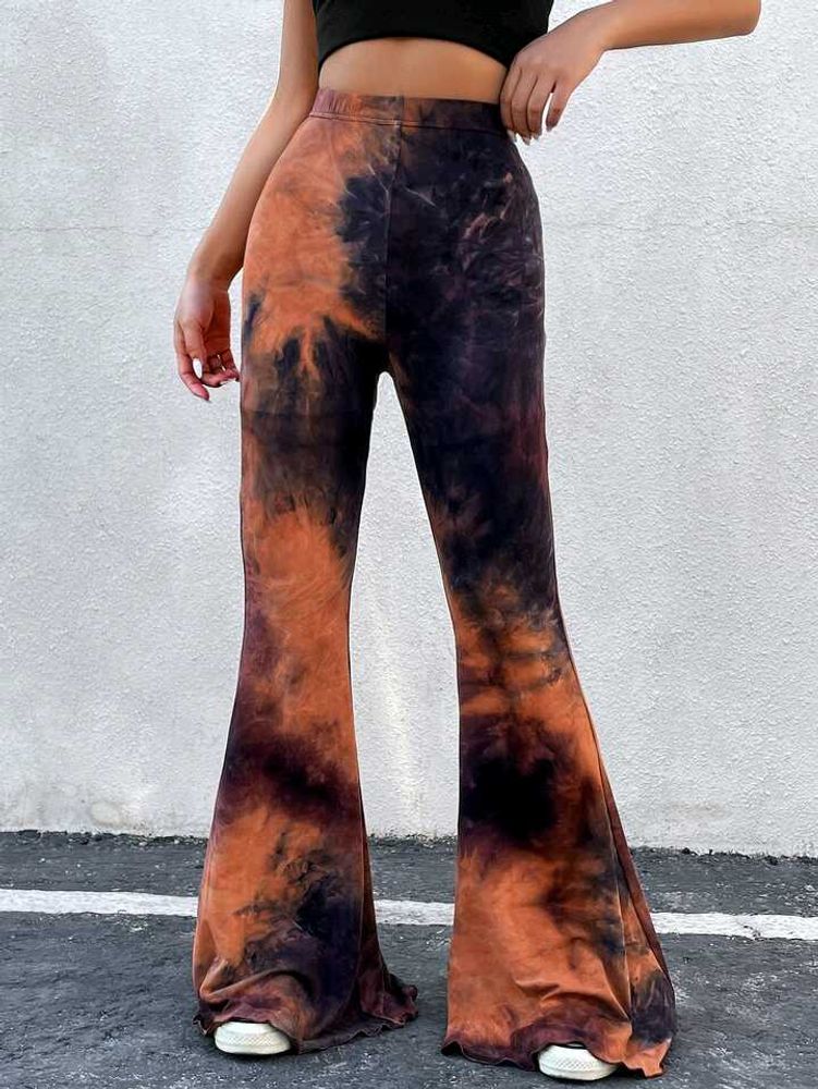 Tie-Dye Flared Pants