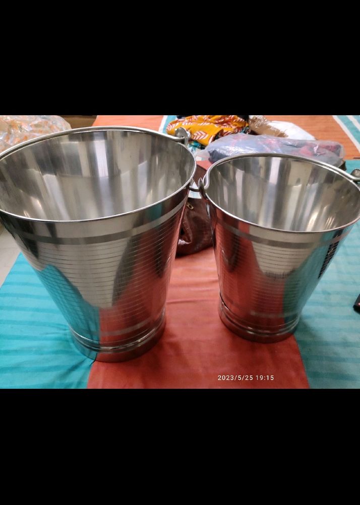 Steel Buckets New Unused
