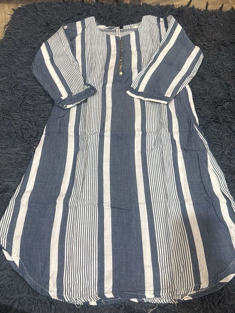 Striped Casual Kurta