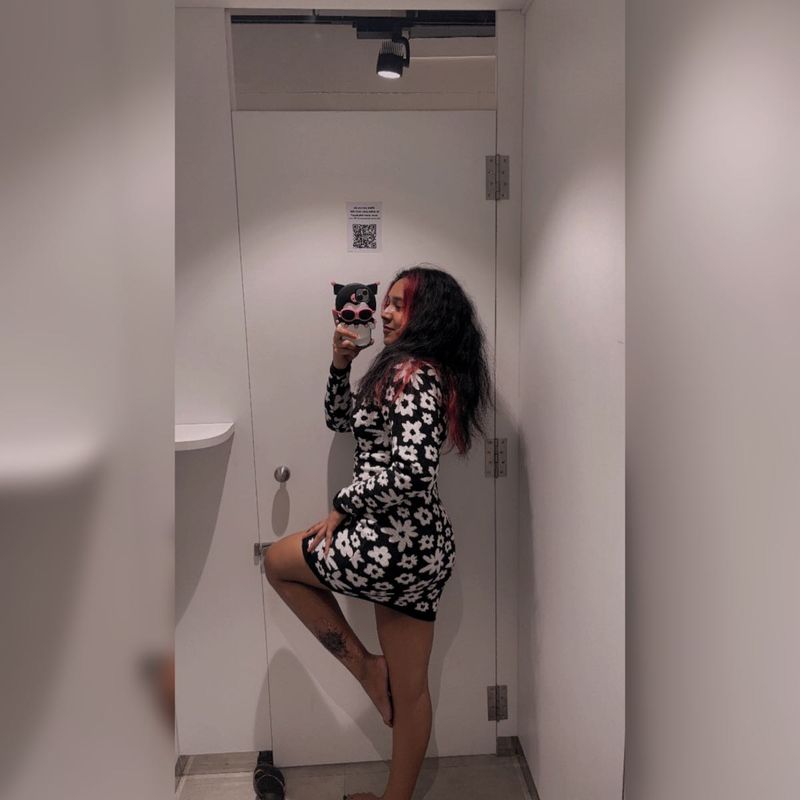 Floral Print Long Sleeve Mini Dress