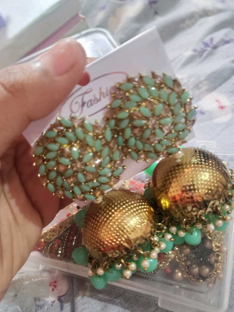 Elegant Stud &amp; Jhumka Earrings