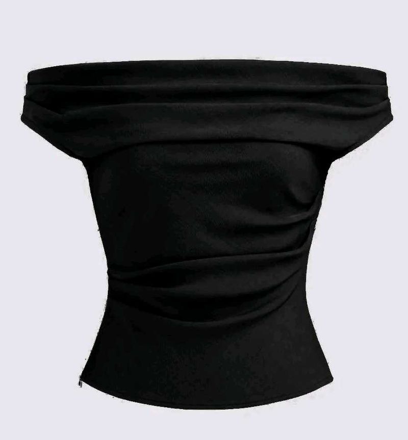 Chic Off-Shoulder Ruched Top
