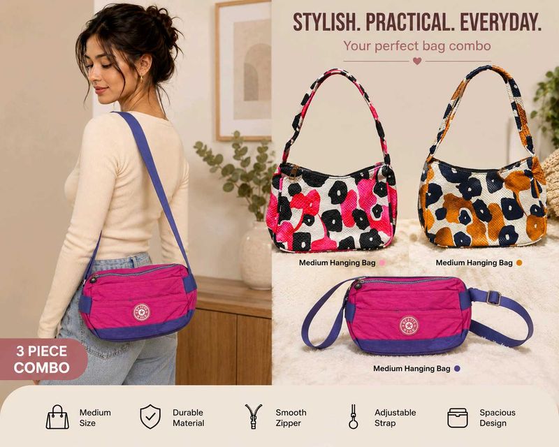 Stylish 3 Piece Bag Combo