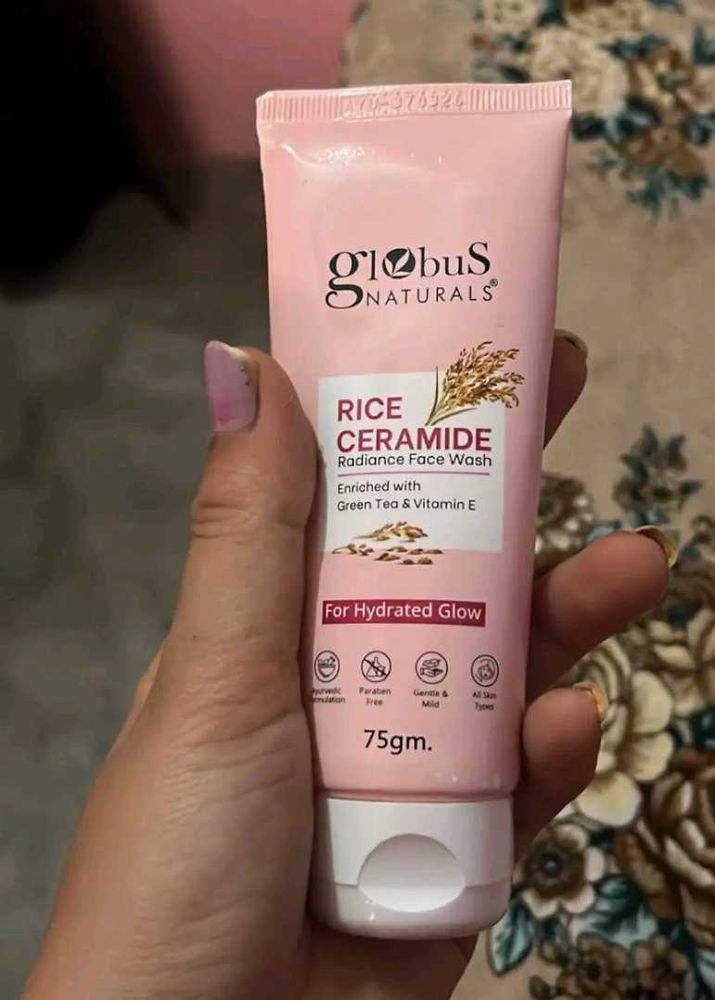 Globus Naturals Rice Ceramide Face Wash