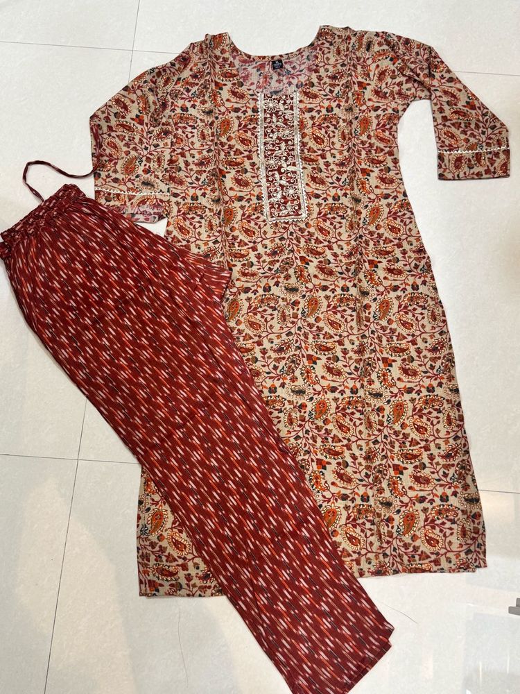 Printed Kurta with Pants Set