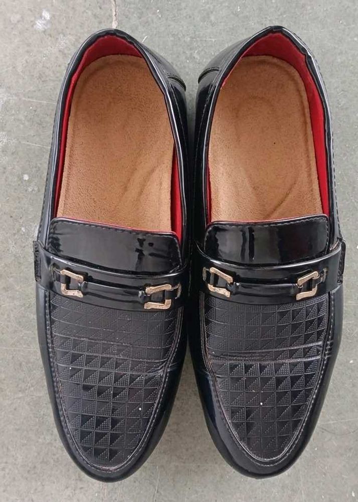 Men's Black Patent Loafers