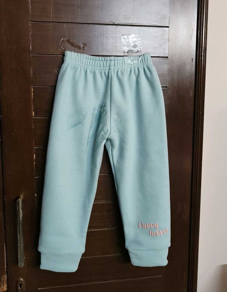 Nins Moda Girl Fleece Printed Casual Joggers