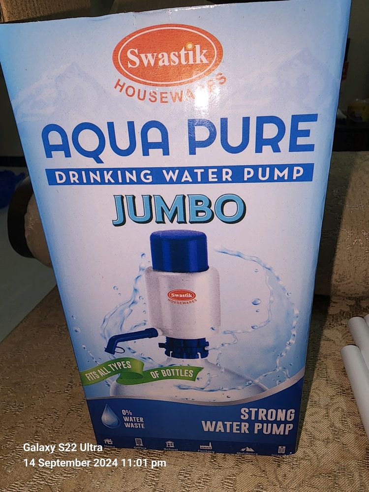 Pump For Dispensing Water