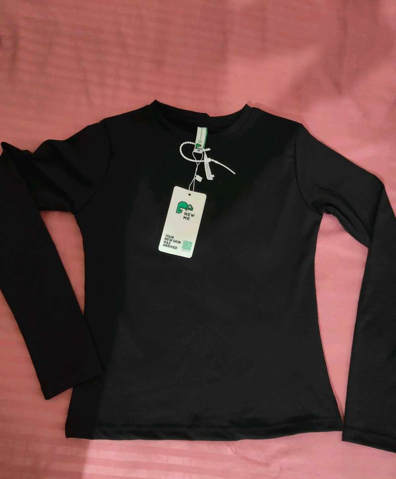 NEW ME Black Long Sleeve Top
