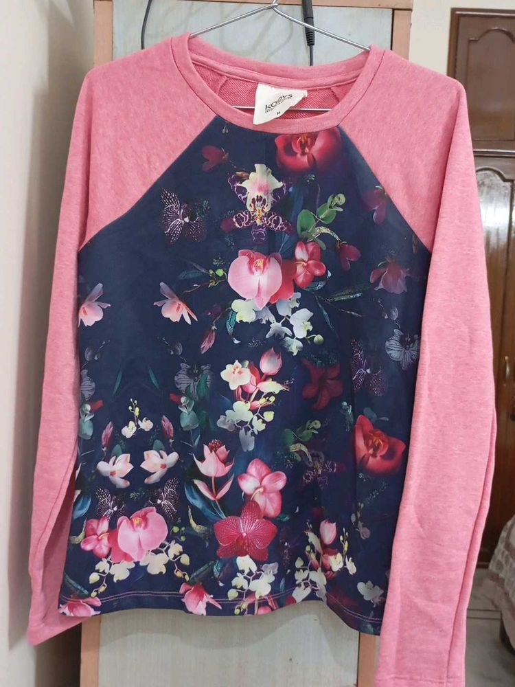 Floral Print Long Sleeve Top