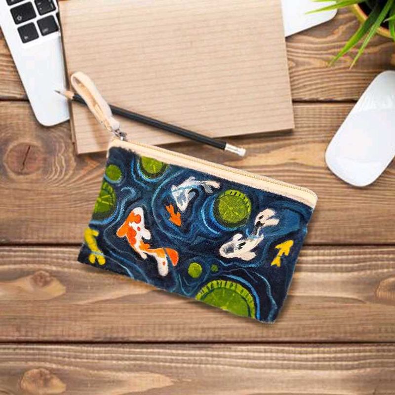 Unique Koi Fish Design Pouch