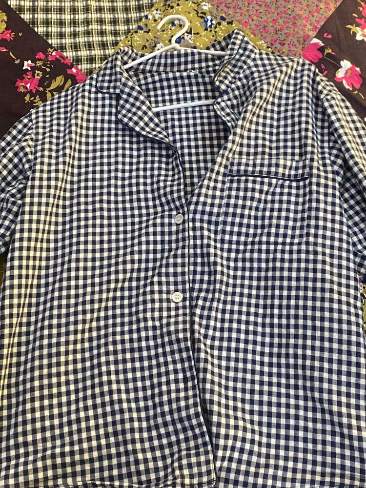 Uniqlo Classic Gingham Pajama shirt