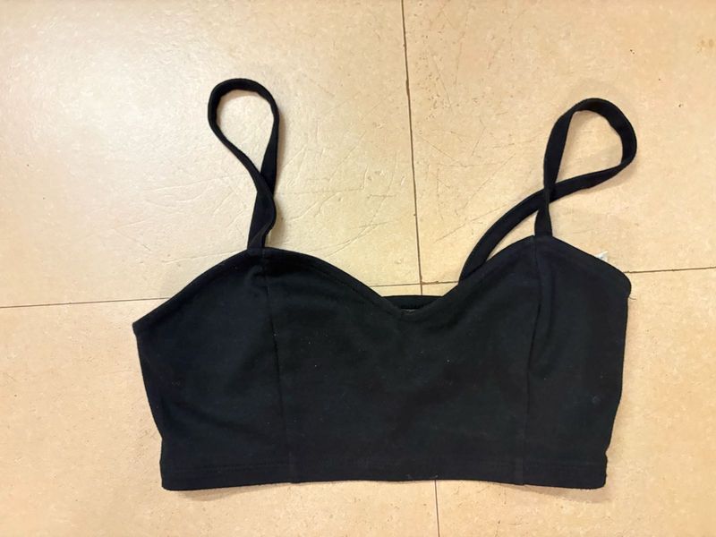 Black Crop Top open back (FOREVER21)