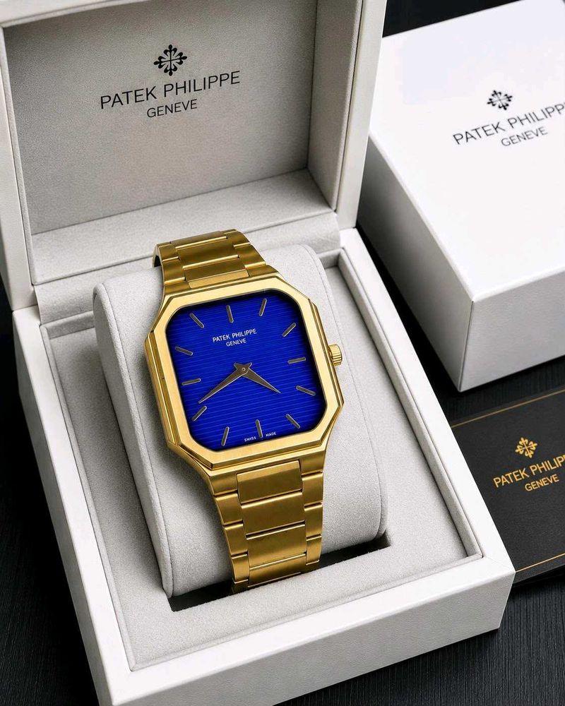 Patek Philippe Geneve Gold Watch - Blue Dial