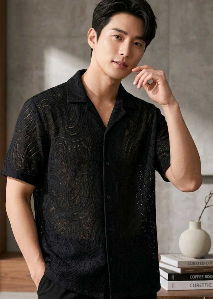 zudio crochet relex fit shirt
