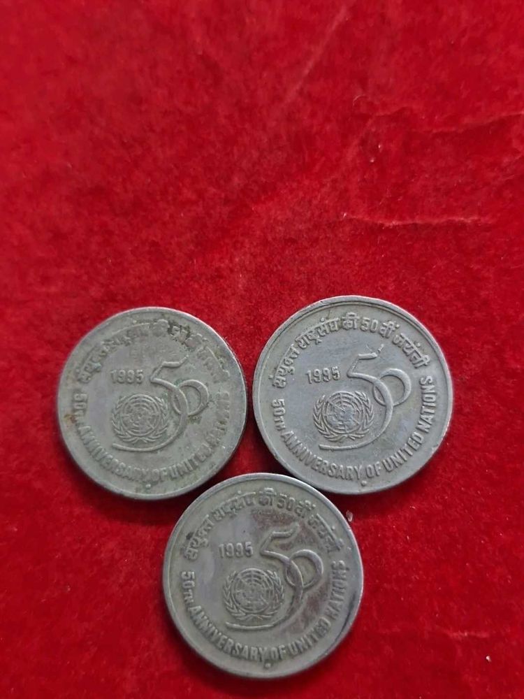 3 pcs United Nations 50th Anniversary Coins
