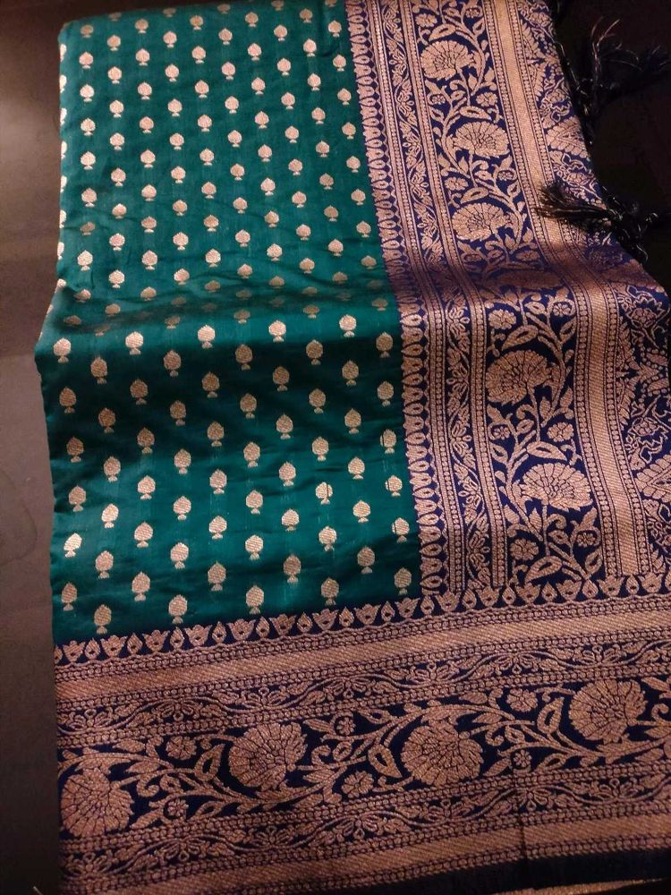 NewTeal green banarasi Silk Saree