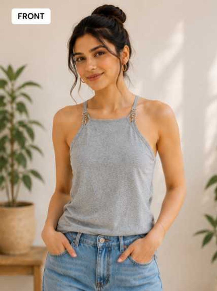 Grey Pinafore Dress - Casual &amp; Chic😻