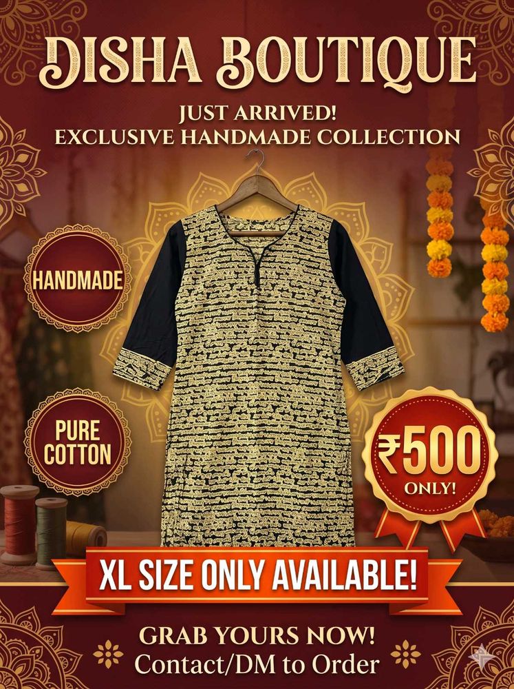 Handcrafted Pure cotton Kurta