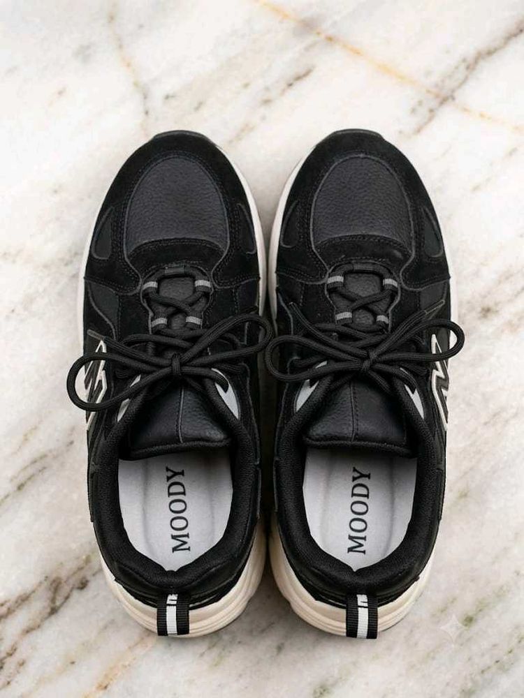 Black Chunky Sneakers