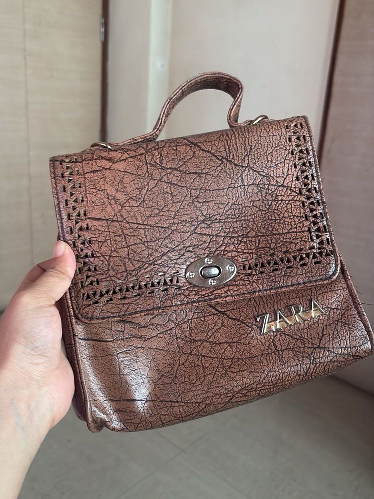 Zara Textured Handbag