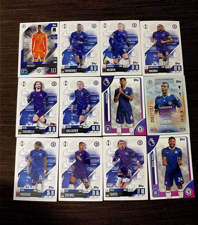 🔵Chelsea FC Topps Football Cards Set