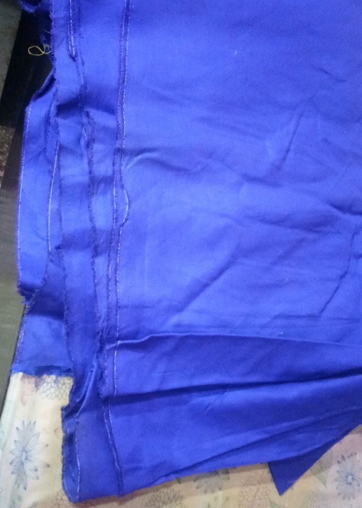 Cotton Fabric in Blue colour (2.5 mtrs)