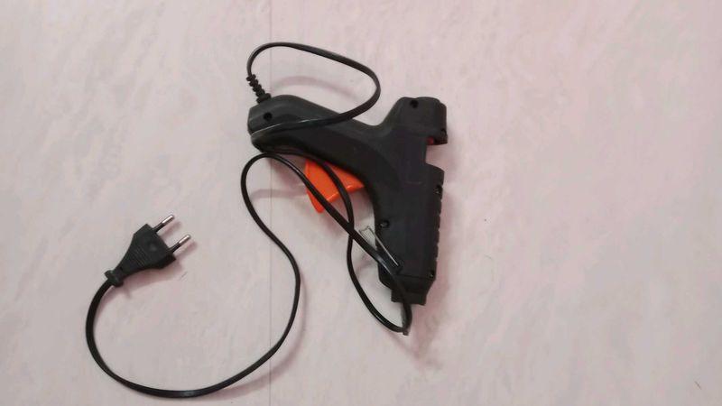 Compact Hot Melt Glue Gun – Black &amp; Orange