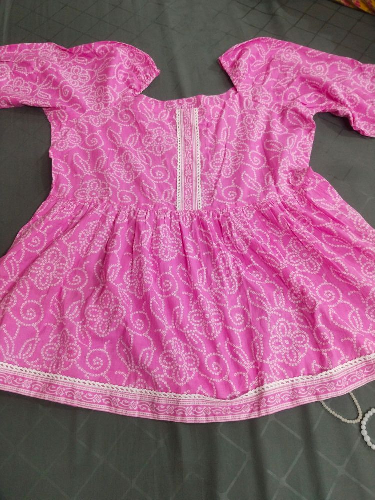 Pink Short kurti