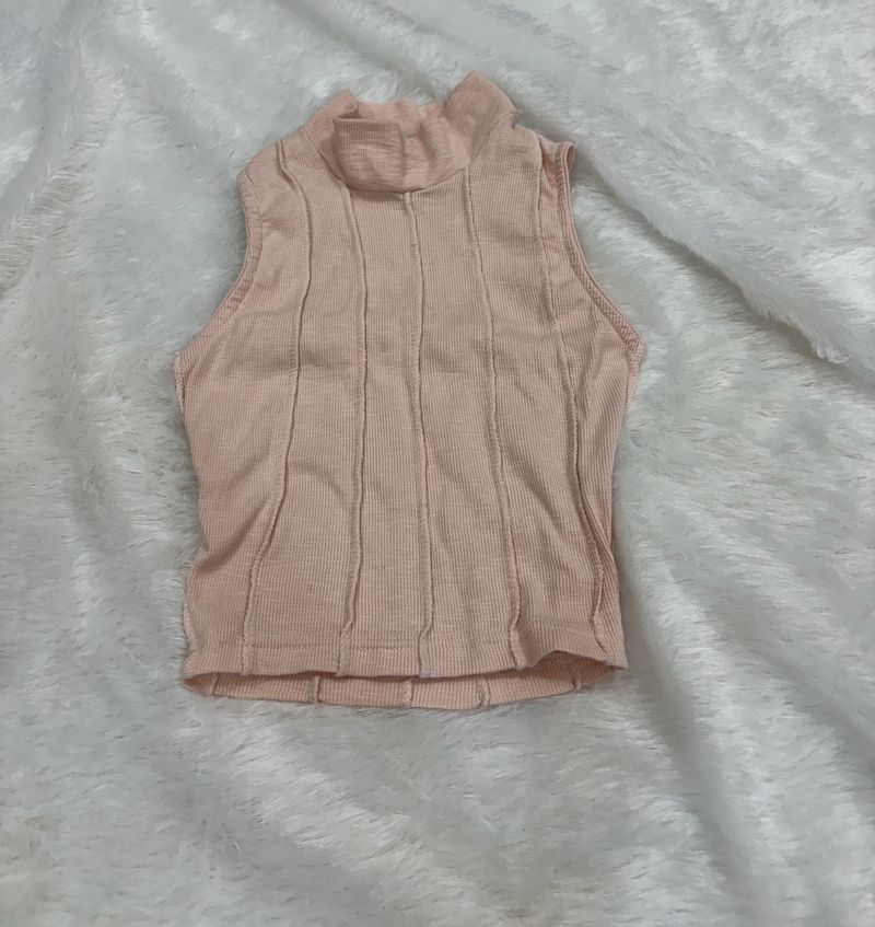 🎀 SALE 🎀 Full Neck Peachy Pink Tank Top
