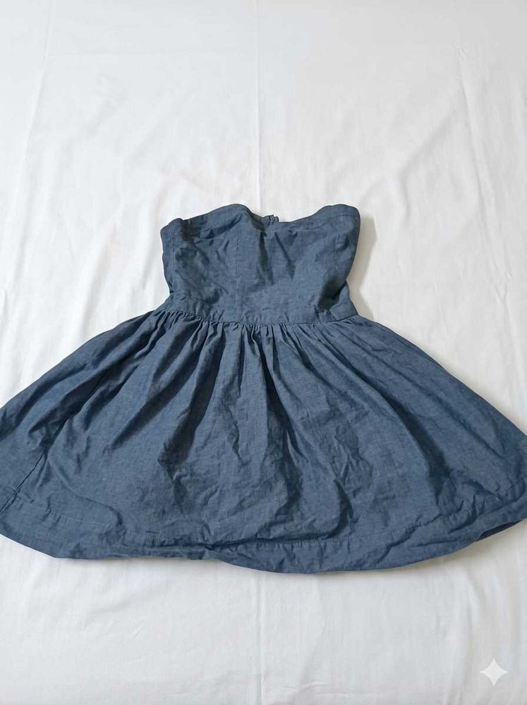this cute strapless dress blue fit