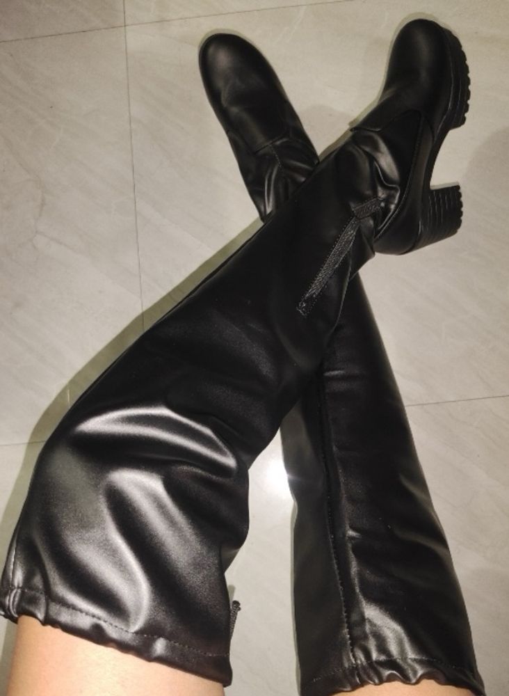 Black Above Knee Boots