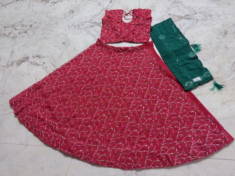 Embroidered Lehenga Choli Set