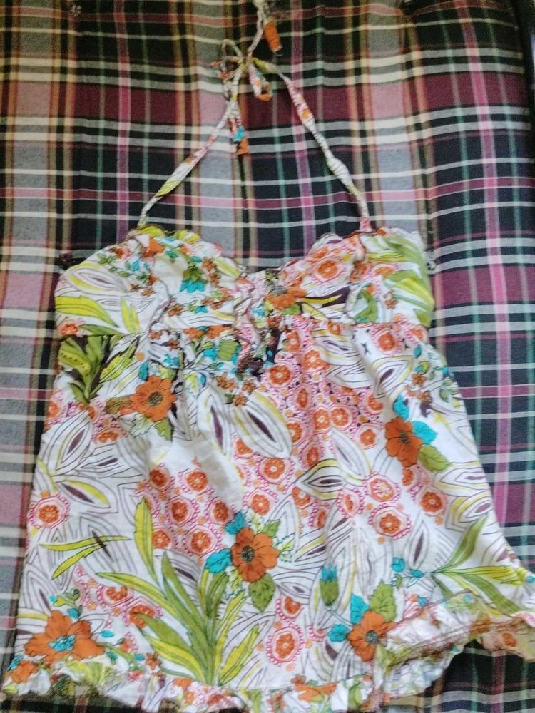 Boho Floral Halter ,and strip top