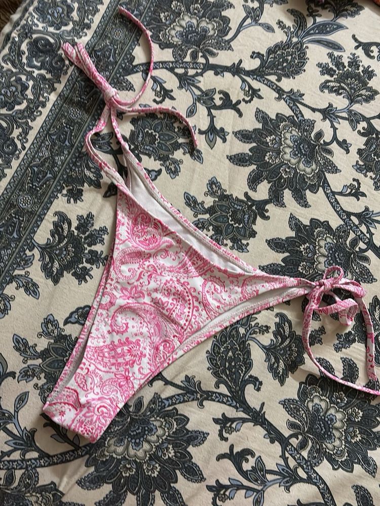 Pink Paisley Bikini Bottom