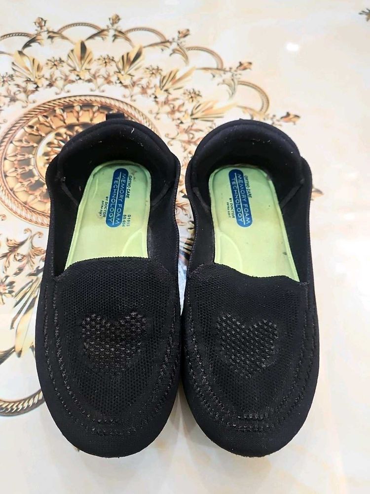 Black Ortho Memory Foam Loafers