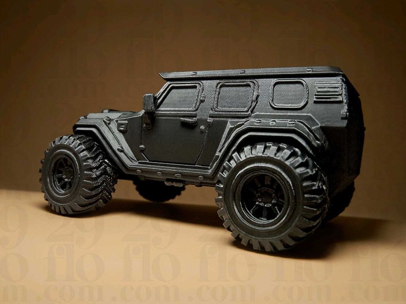 4x4 Off Road Car Model 3d Printed